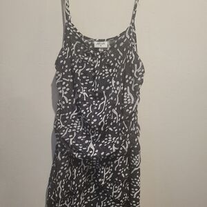 Strappy Black & White Dress